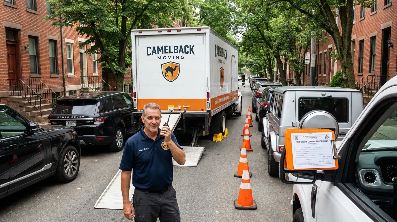 City street loading permit setup in Collegeville, PA